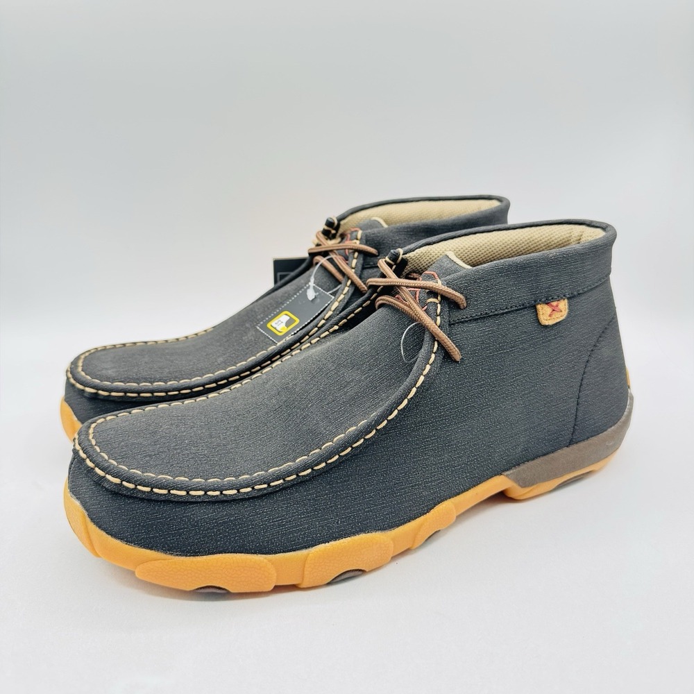 Twisted X Chukka Steel Toe Boots Men's Size 9 W Wide Charcoal Gray